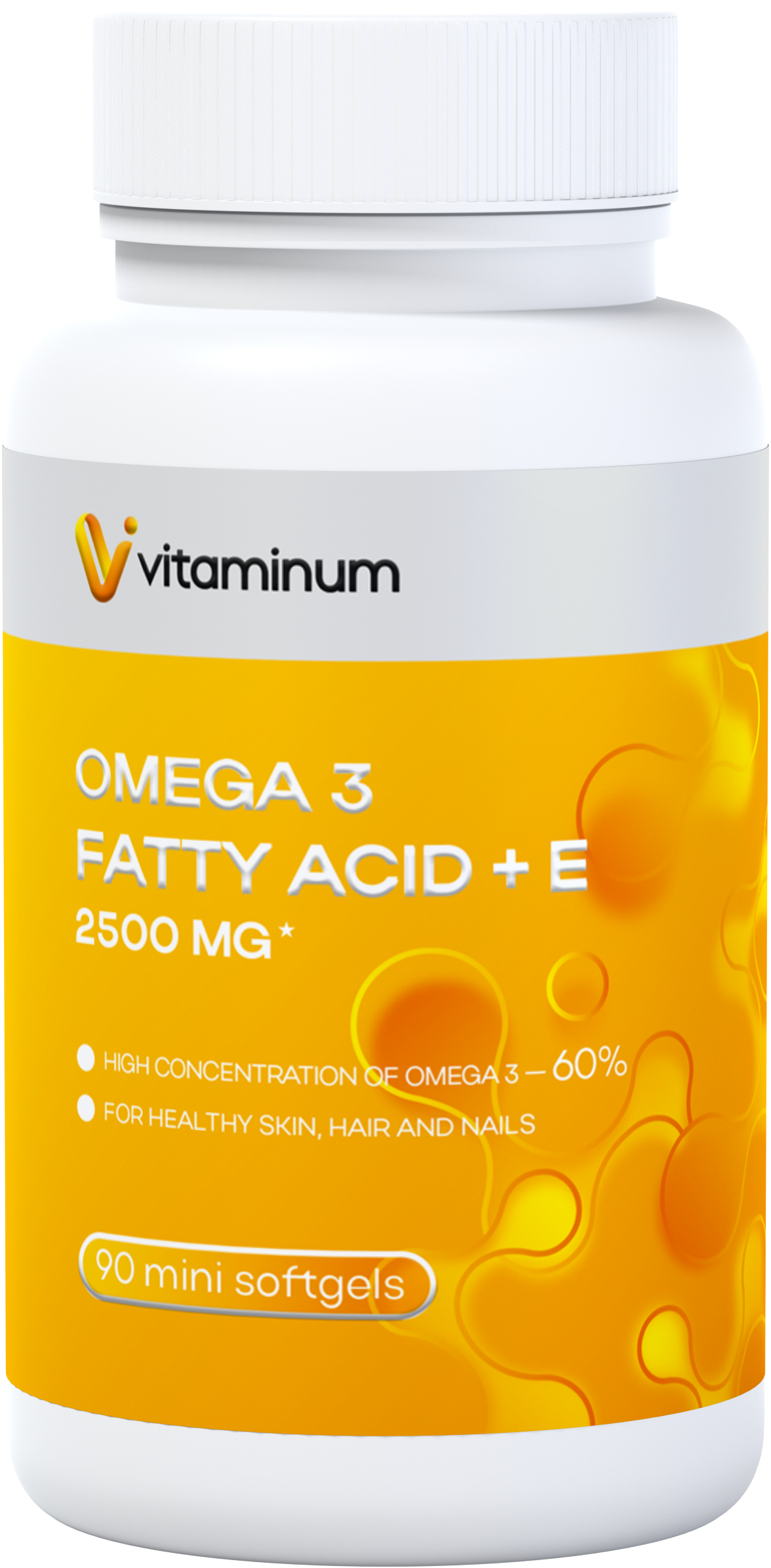  Vitaminum ОМЕГА 3 60% + витамин Е (2500 MG*) 90 капсул 700 мг   в Лагани