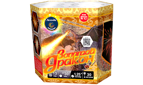  Батарея салютов Золотой дракон  в Лагани